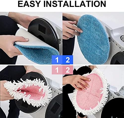 8-Pack beiLan Replacement Mop Pads for 728-inch Electric Mops