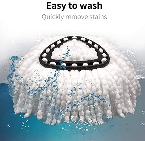 2 Pack Mop Replacement Head Mop Refills EasyWring Spin Mop Head Replacement