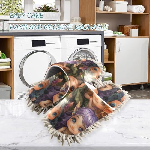 Microfiber Mop Slippers Forest Elf for Clean Floors
