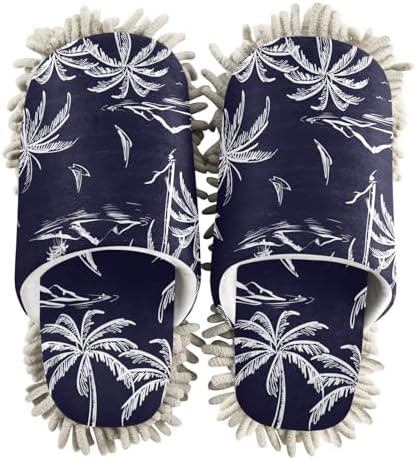 Chic Microfiber Slippers - Size L for Home Away