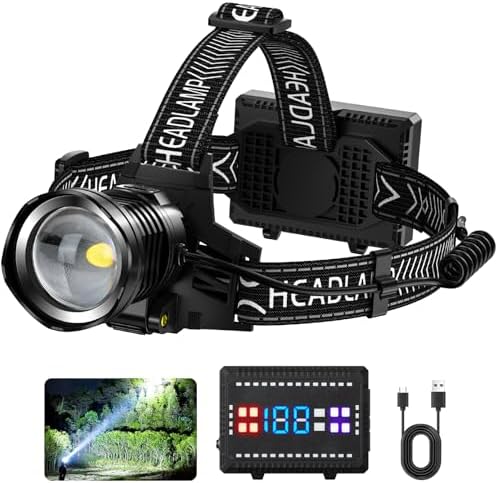 Rechargeable LED Headlamp with High Brightness