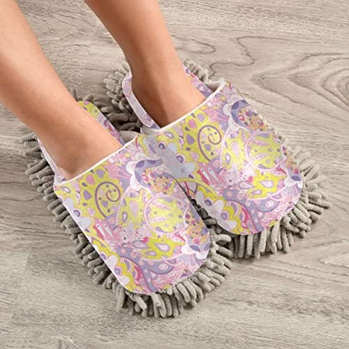 Personalized Mehndi Design Mop House Slippers