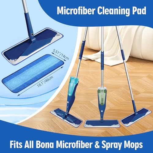 8-Pack Microfiber Mop Pads