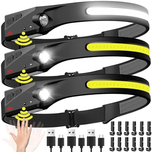 Quick Start 3-Piece Rechargeable Headlamp Set