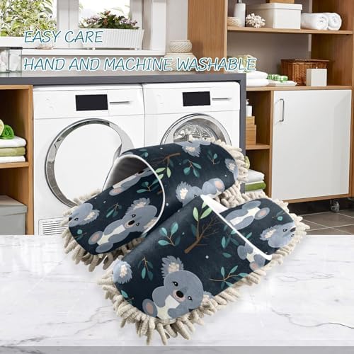 Zhirexin Slippers Washable Mop Shoes for Home Cleaning