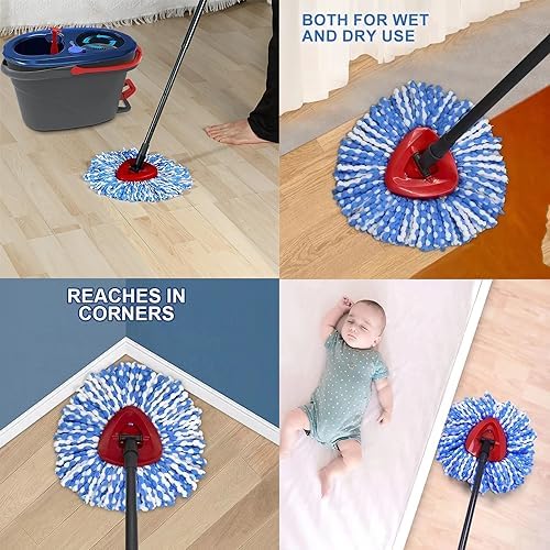 High-Quality Spin Mop Heads for Ocedar RinseClean 2 Tank System