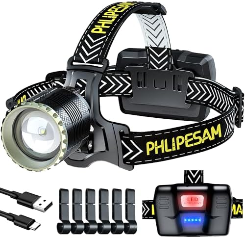 Ultimate 150000 Lumens Headlamp for Camping Hiking