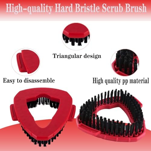 Fazlyni Multi-Surface Stiff Bristle Mop Brush for 1-Can System