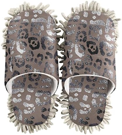 Dominick Leopard Mop House Slippers