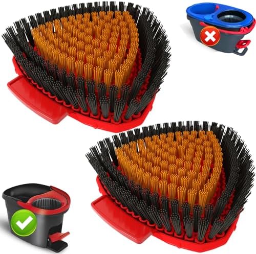 Premium 2-Pack Upgraded Scrub Brush for O-Cedar EasyWring 1-Tank