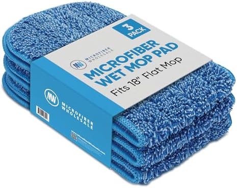 Machine Washable 18-inch Microfiber Mop Pads for Eco-Friendly Cleaning