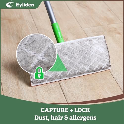 Eyliden Mop with 24 Wet Pads and Refills for Multi Surface Cleaning
