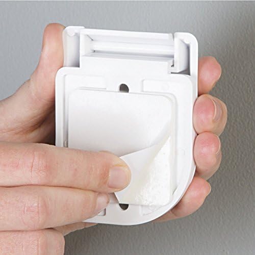 InterDesign Broom Mop Holder White Set of 2