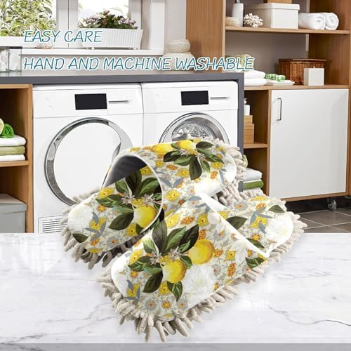 Kigai Microfiber Slippers with Lemon Flower Design