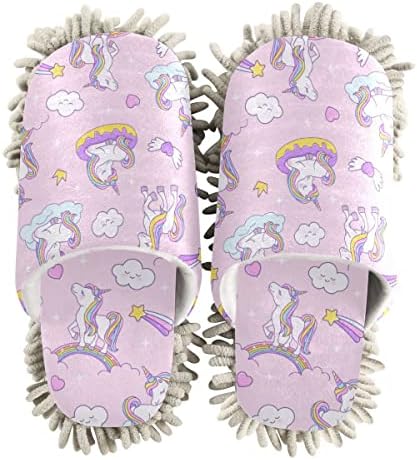 Eco-Friendly Unicorn Mop Slippers for Clean Living