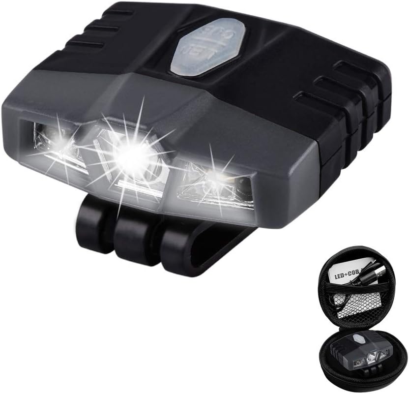 LHOTSE Ultra Bright Mini Hands-Free Cree LED Clip-On Cap Light