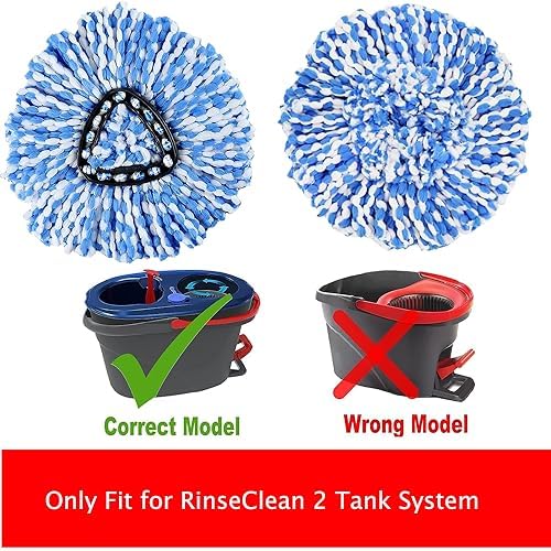 High-Quality Spin Mop Heads for Ocedar RinseClean 2 Tank System