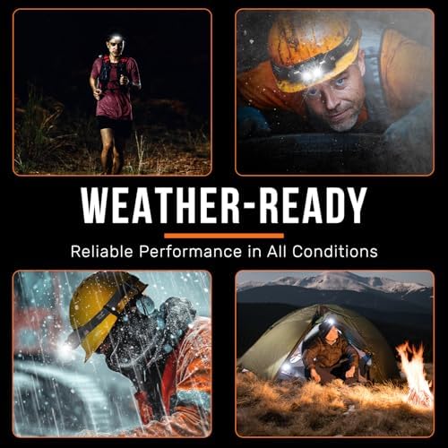Pro TDC LED Rechargeable Headlamp 1000 Lumens - Waterproof for Construction Hunting