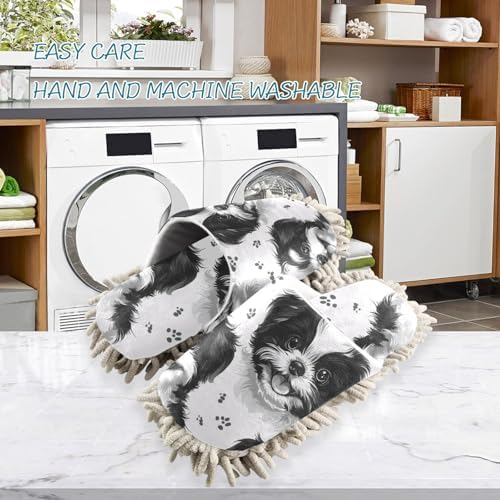 Mini Pet Human Microfiber Slippers for House Floors