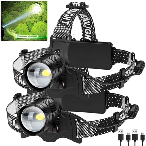 Vinderfine Headlamp Bright Adjustable Waterproof Reliable