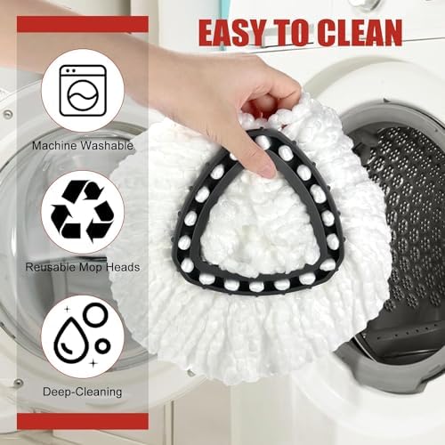 Durable Microfiber Mop Heads Replacement for Spin Mops