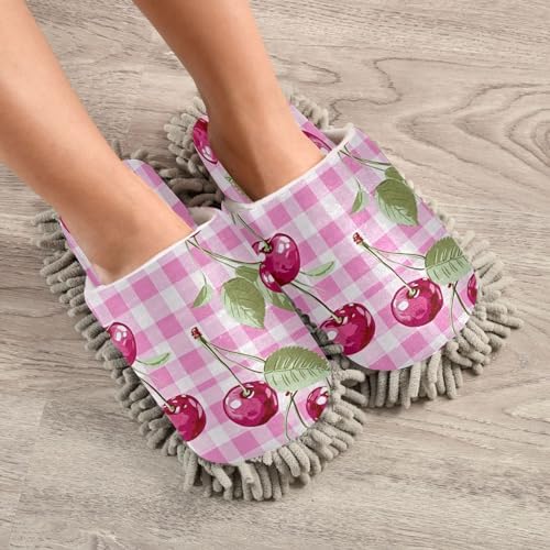 Zhirexin Cartoon Cherry Kitchen Cleaning Slippers