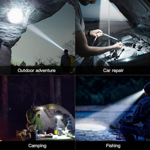 Bright Durable Super Duty Headlamp - 1010 Lumens 141m Beam Rechargeable Waterproof