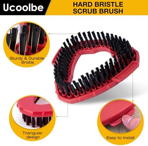 Ucoolbe Spin Mop Scrubber Brush Head Replacement