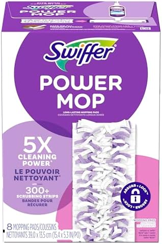 Swiffer PowerMop Refill Pads 8 Ct Pack of 2