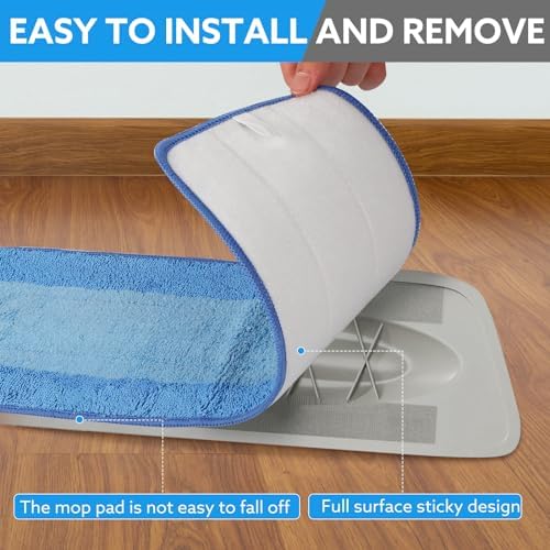 6-Pack Microfiber Mop Pads with Bona Mop Compatibility