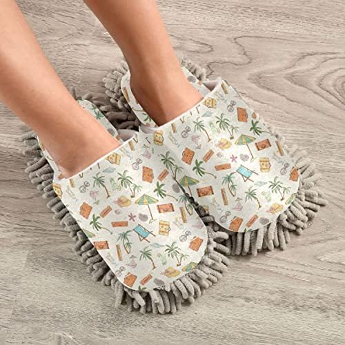 Palm Tree slippers for summer cleaning