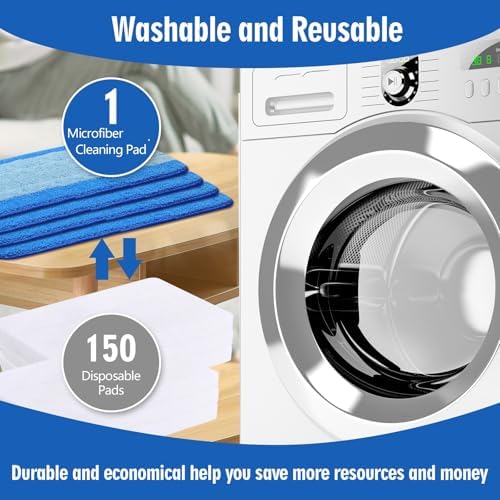 8-Pack Microfiber Mop Pads