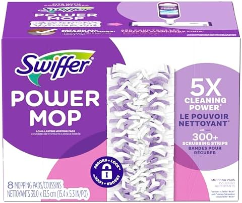 Swiffer PowerMop Refill Pads 8 Ct Pack of 2