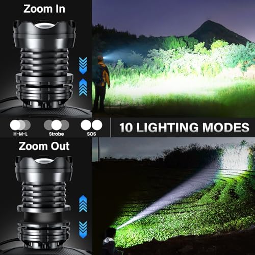 Intense Expand Adjust Rechargeable LED Headlamp for Camping Hiking
