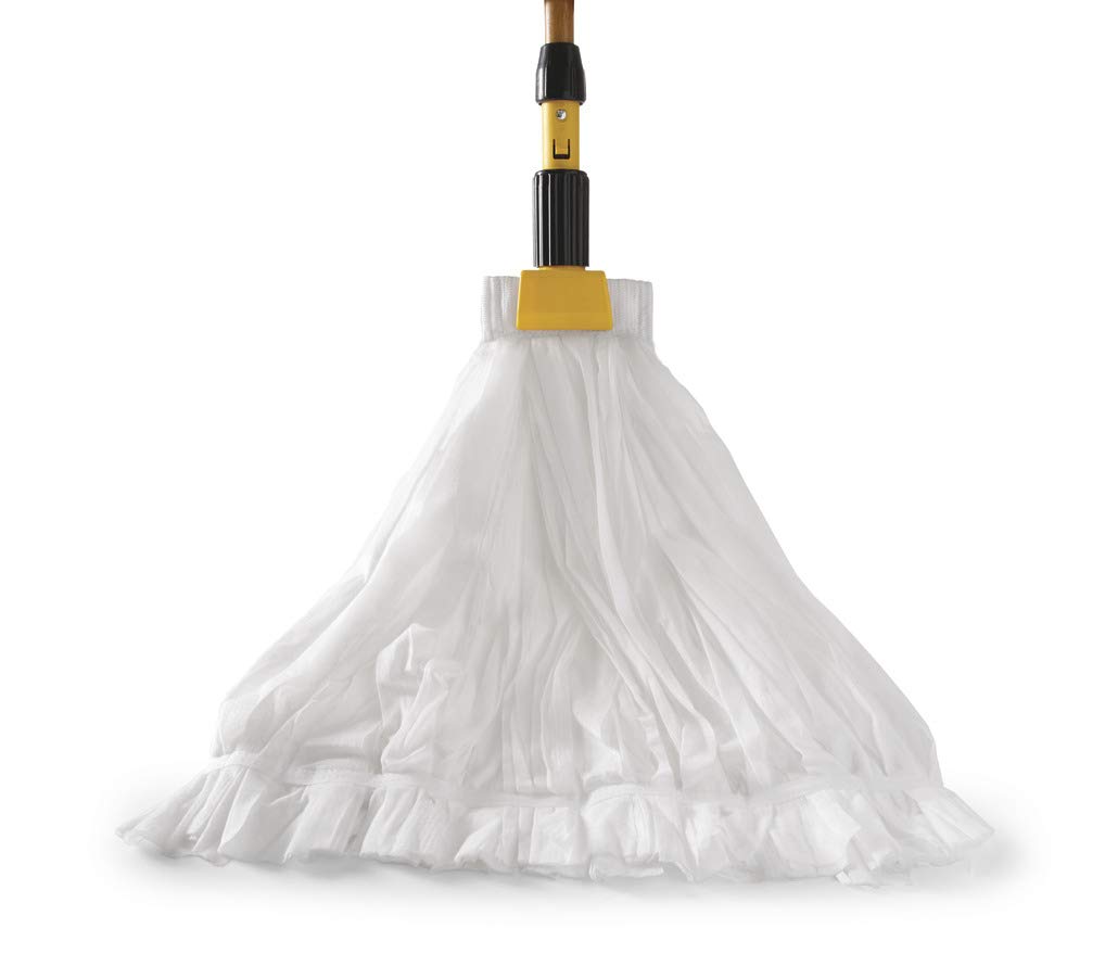 rubbermaid commercial large disposable mop head - white