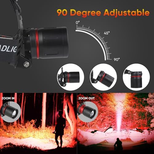 WINDFIRE Red Light Flashlight for Hunting Camping