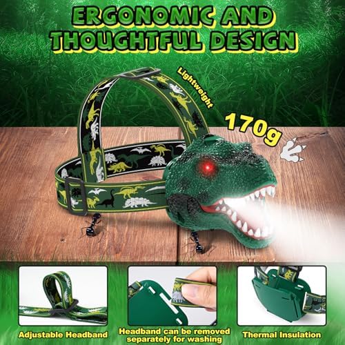 Spray Dinosaur Headlamp 2-Pack