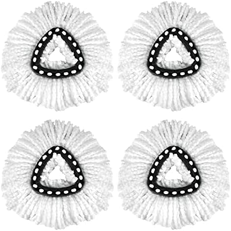 4-Piece Reusable Spin Mop Heads