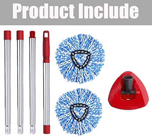 Ocedar Spin Mop Replacement Set - 100 Microfiber for 2-Tank System