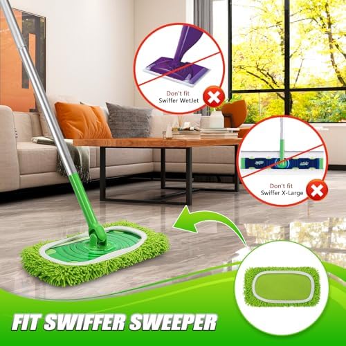Reusable Microfiber Mop Pads for Swiffer