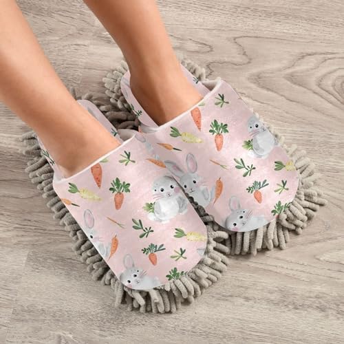 Keep Feet Comfortable for Cleaning - Soft Microfiber Slippers for House