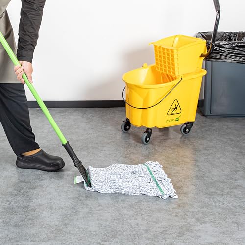 Professional 60 in Wet Mop Handle - Easy to Clean Durable