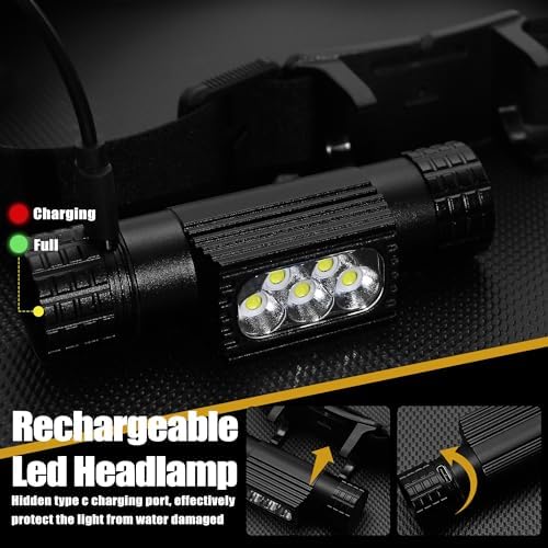 9-Modes Super-Bright Headlamp for Hiking Camping Outdoor Use