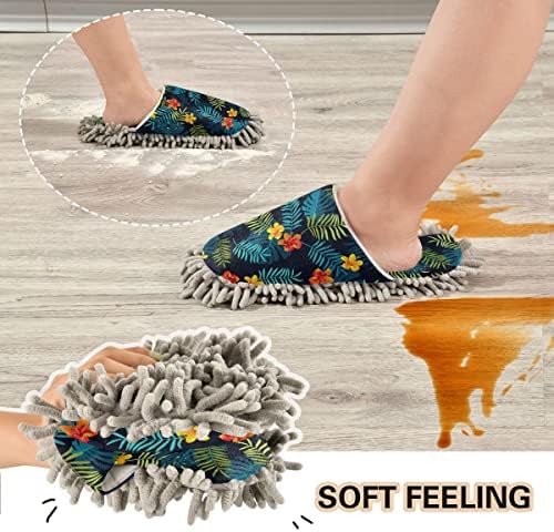 Premium Comfort Hibiscus Floor Slippers for Mopping