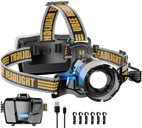 UBEE High-Brightness Rechargeable Headlamp