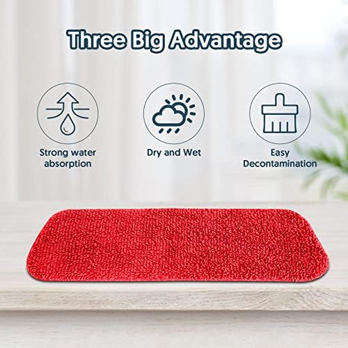 7-Piece Reusable Microfiber Mop Pads for Swiffer PowerMop 153x51in Square