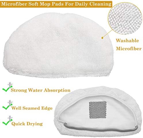 FFSign 8-Pack Steam Mop Pad Replacement