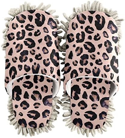 Leopard Mop House Slippers Perfect for Floors