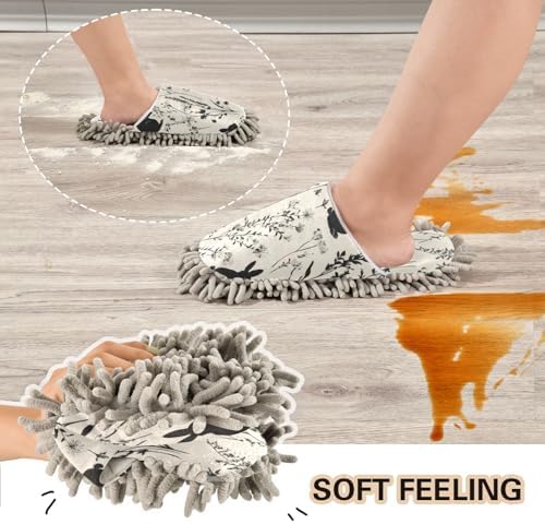 Stylish Functional Microfiber Mop Slippers