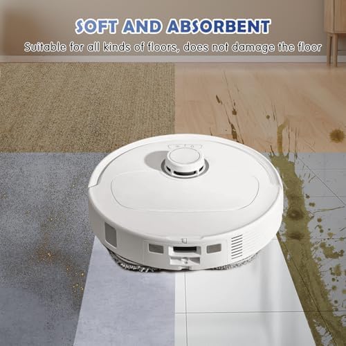 8-Pack Mop Cloth for Roborock Robots Durable Washable Mopping Pads